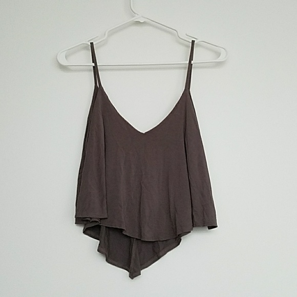 Taupe Crop Top - Picture 3 of 5