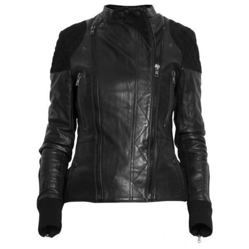 SURFACE TO AIR x KID CUDI BLACK LEATHER JACKET