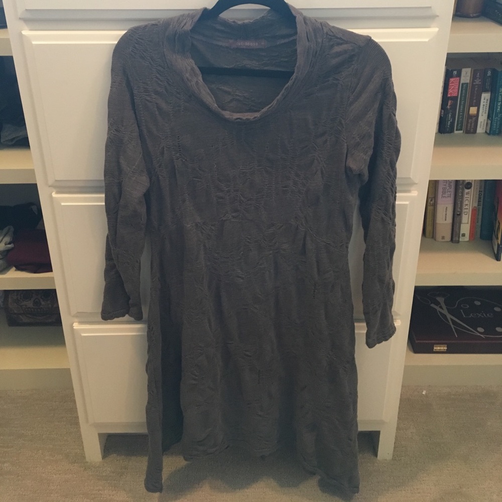 Grey sweater dress, size S
