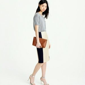 J. Crew Colorblock Pencil Skirt