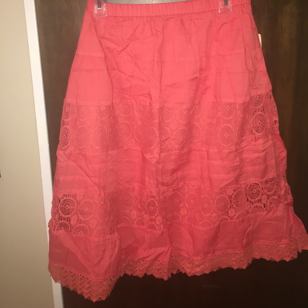 Cotton lace skirt