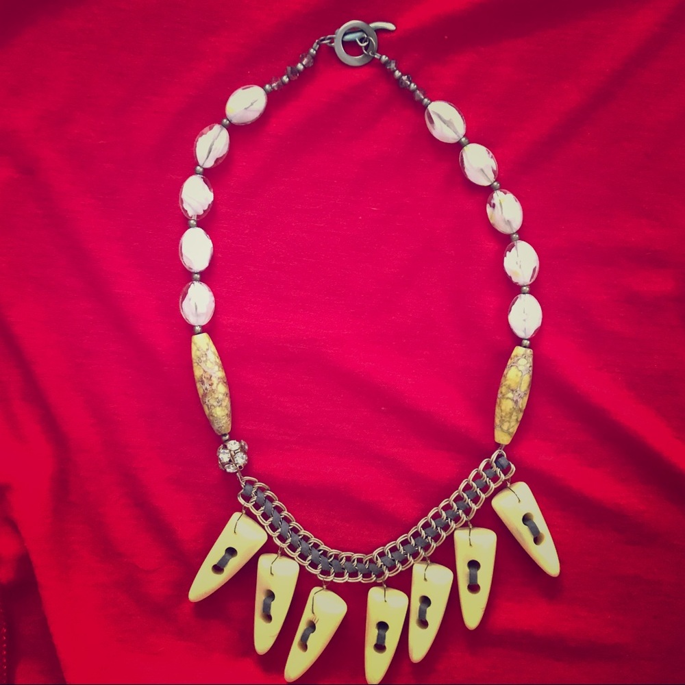 Anthropologie Yellow Necklace