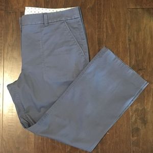LOFT Cropped Leg Chinos in Steel Blue