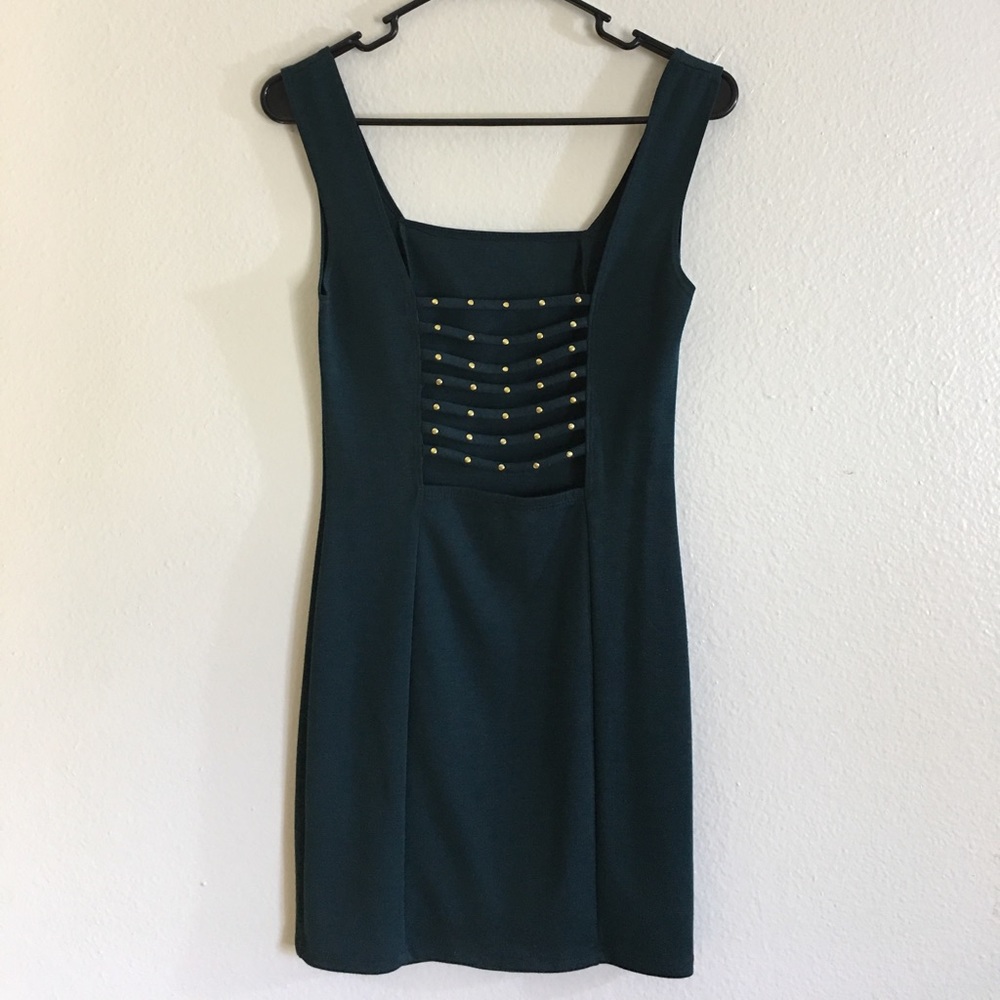 Vijo Couture Teal Mini Dress, size M