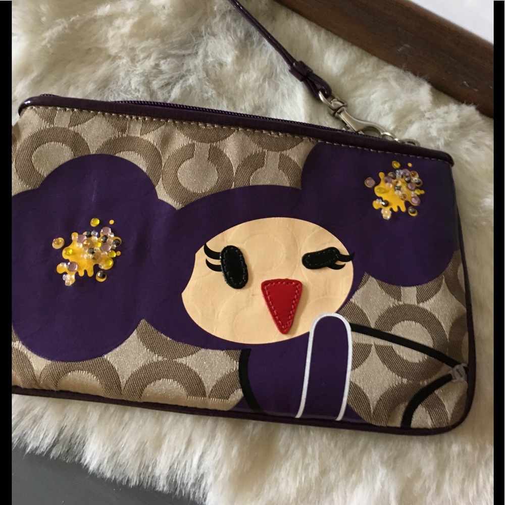 COACH POPPY CHAN VIOLETTE LARGE WRISTLET Ltd Ed - Picture 2 of 6