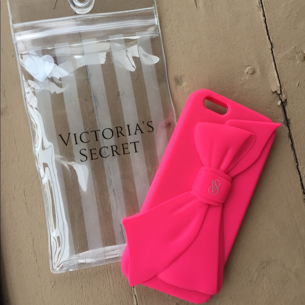 Victoria's Secret iPhone case pink bow 6/6s 🎀NEW