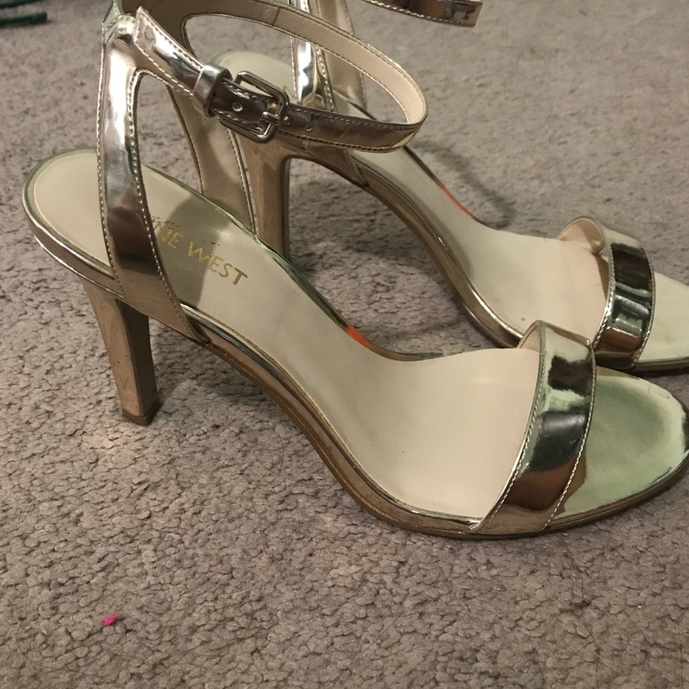 gold heels