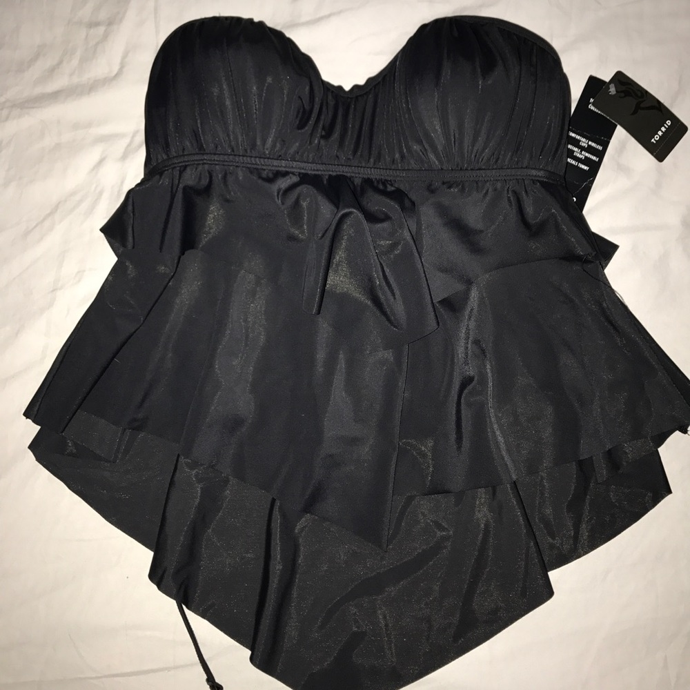 Torrid black Tankini top