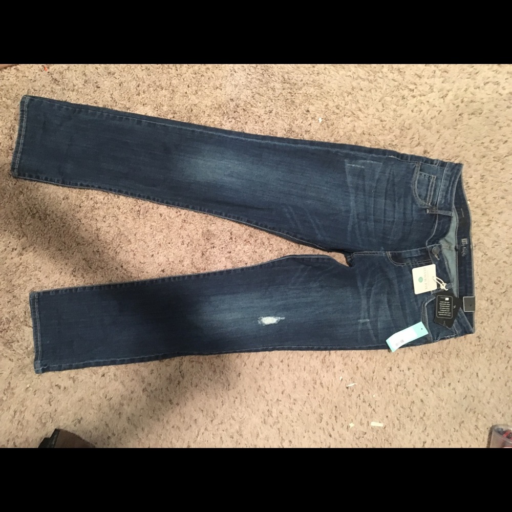 Denim boyfriend/boot cut jeans size 12