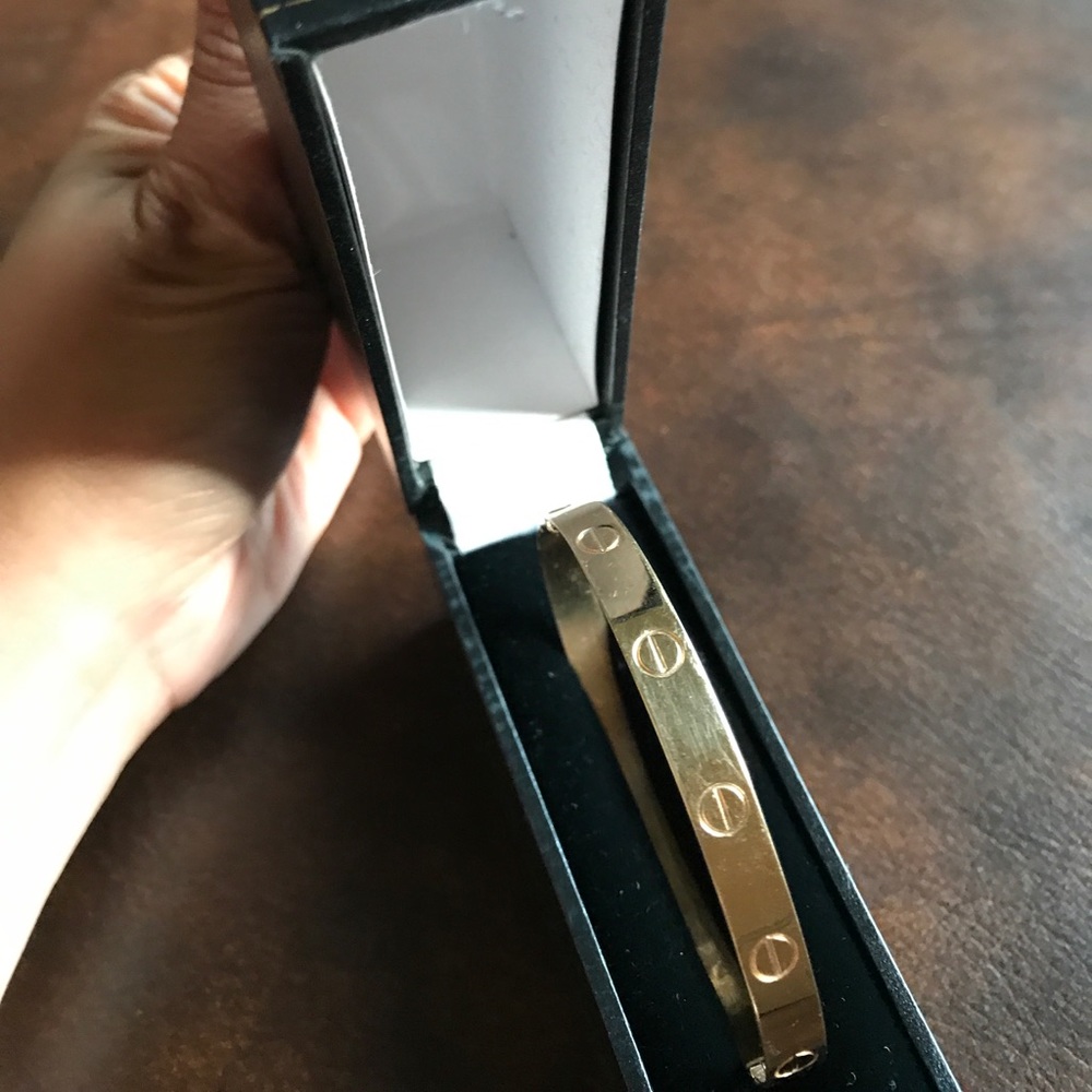 Custom made 14K bangle bracelet