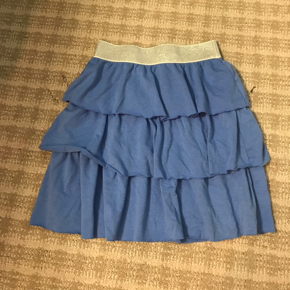 Gymboree blue skirt silver sparkle bland size 9