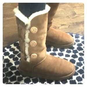 Ugg Triple Button Chestnut Tall Boots