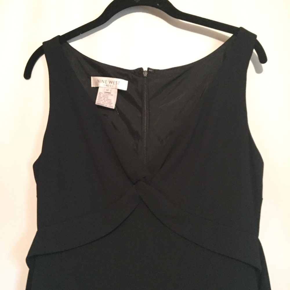 Nine West Black Dress with Flouncy Skirt.