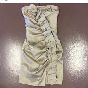 Gold homecoming dress