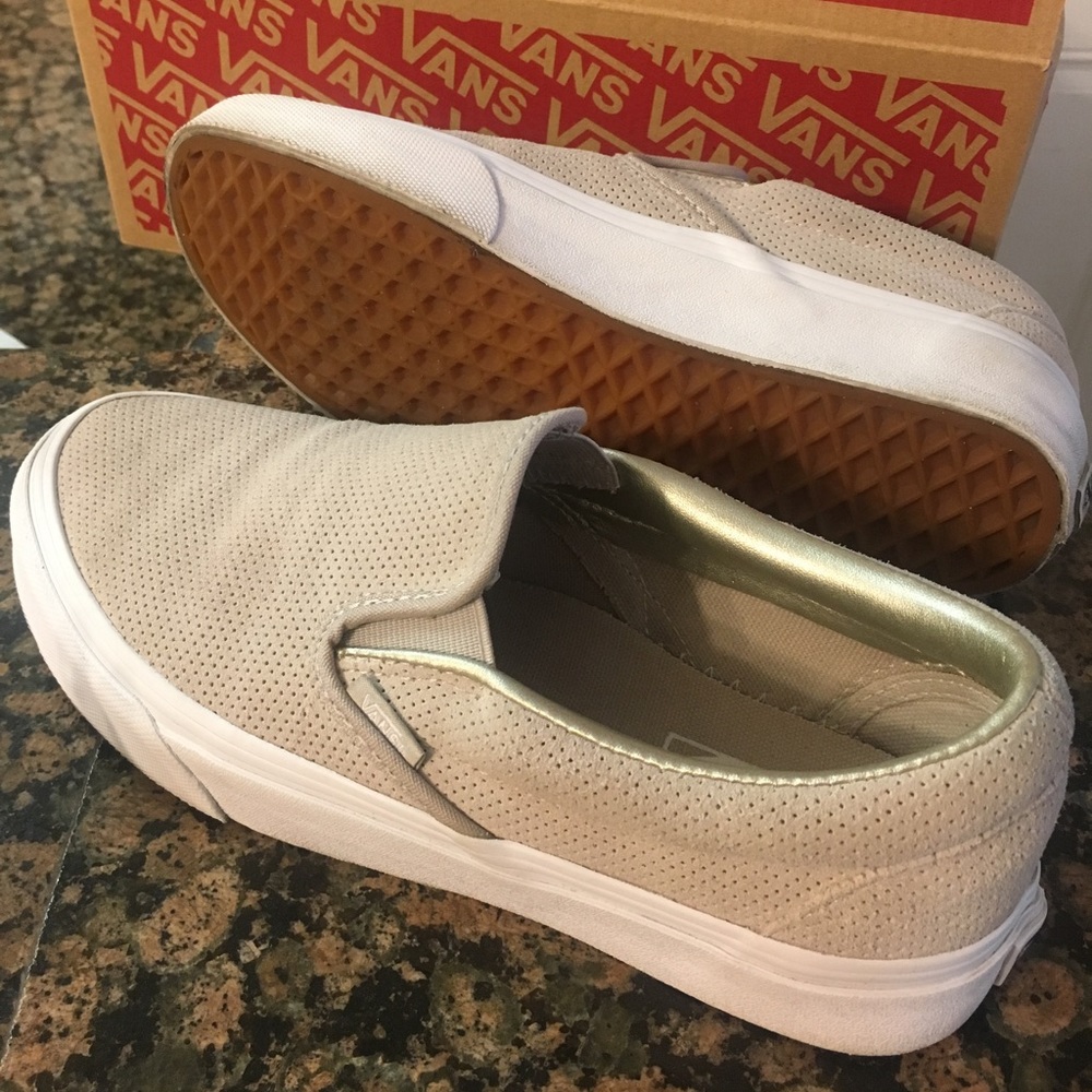 Like new Vans slip ons