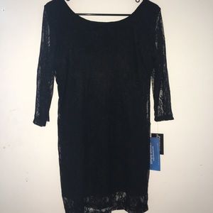 Black mini dress
