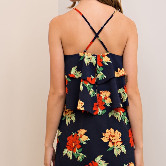 Floral Double-Layer Lace-Up Dress NWT *HOST PICK* - Picture 3 of 3