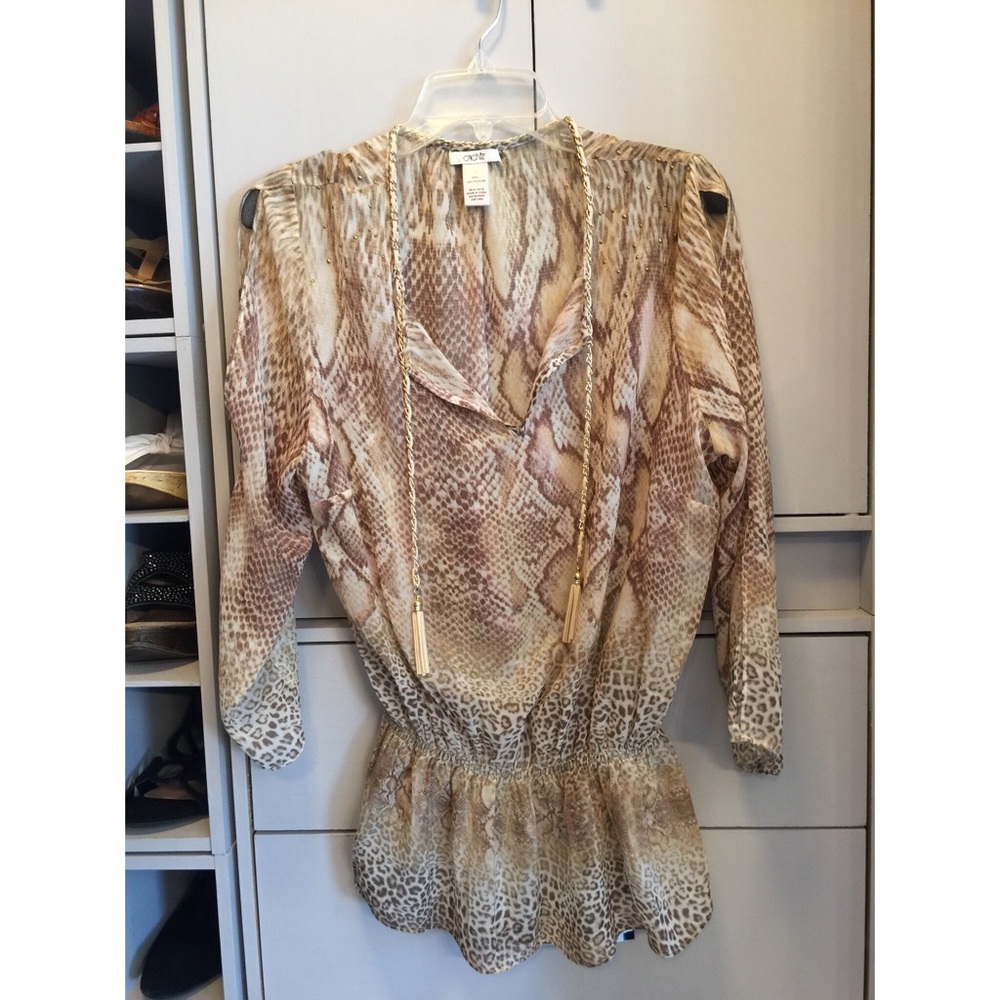 Animal print blouse