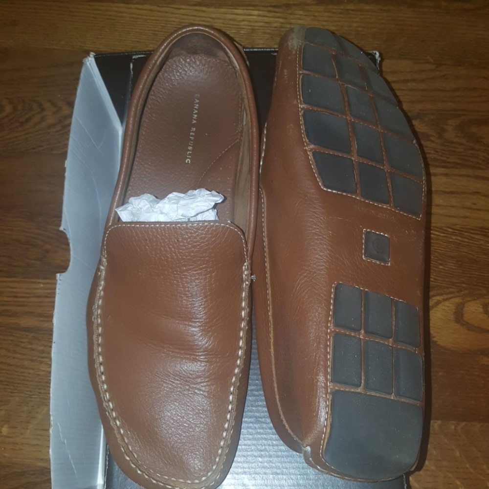 Banana Republic Brown Leather Loafers