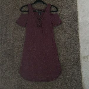Wine colored dress
