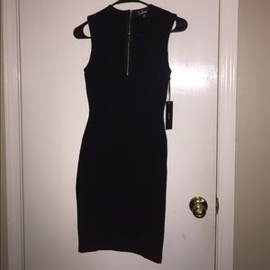 NWT black XS Lulu's midi dress