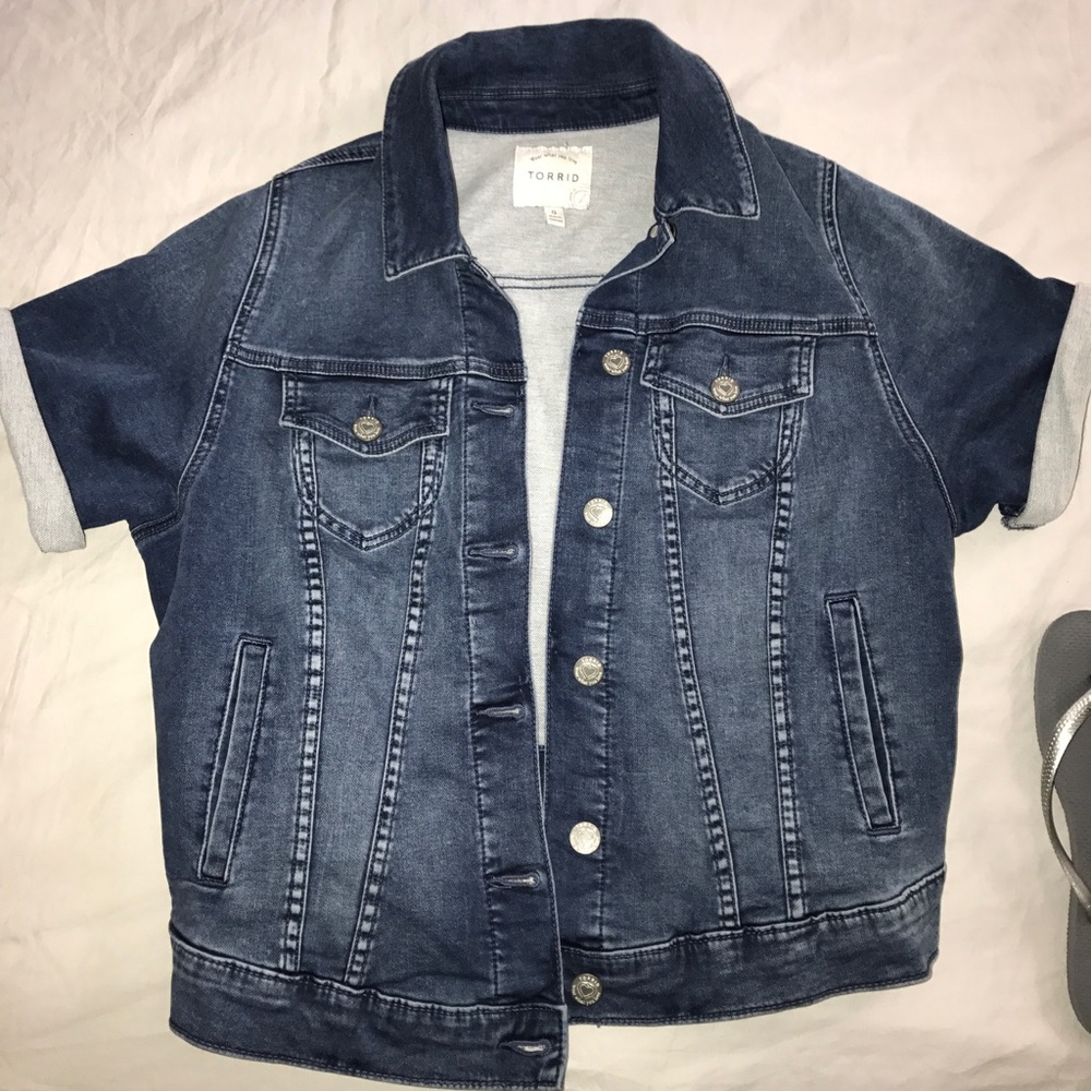 Torrid denim jacket, size 0