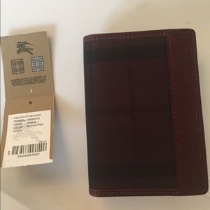 Burberry men's horseferry red mahogany wallet