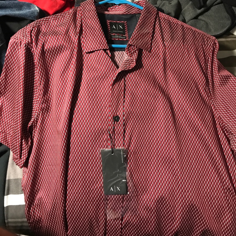 Armani Exchange Fitted Casual Shortsleeve Shirt XL