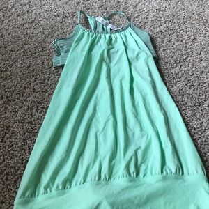 Mint & Black lulu lemon running tank