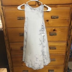 Marble AEO dress laced up the sides