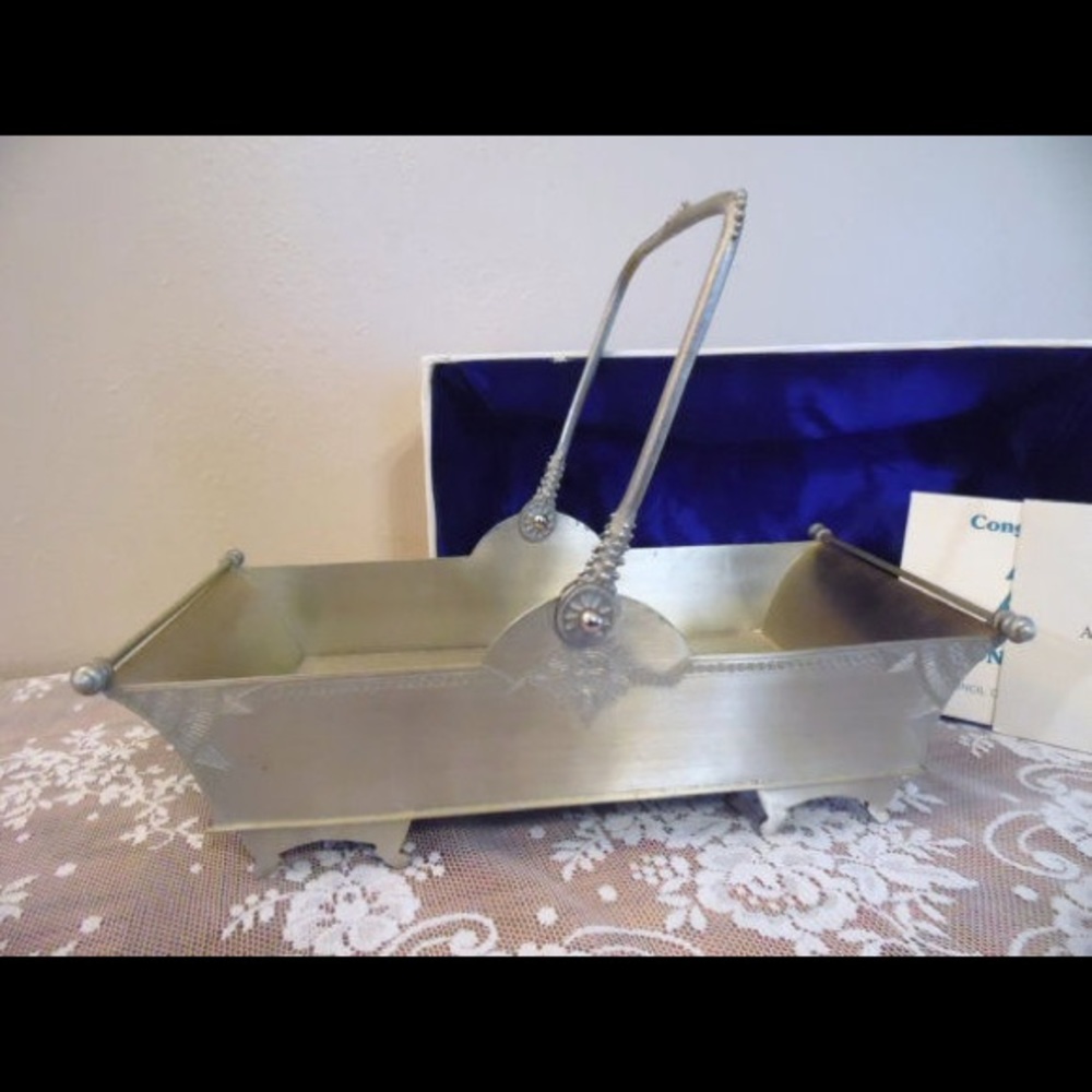 RARE Antique Pewter Dish
