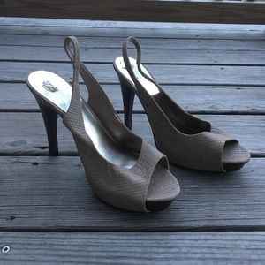 Jessica Simpson Peep Toe Slingbacks