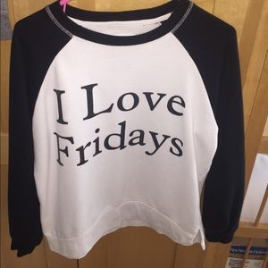 Baseball Style "I love Fridays"