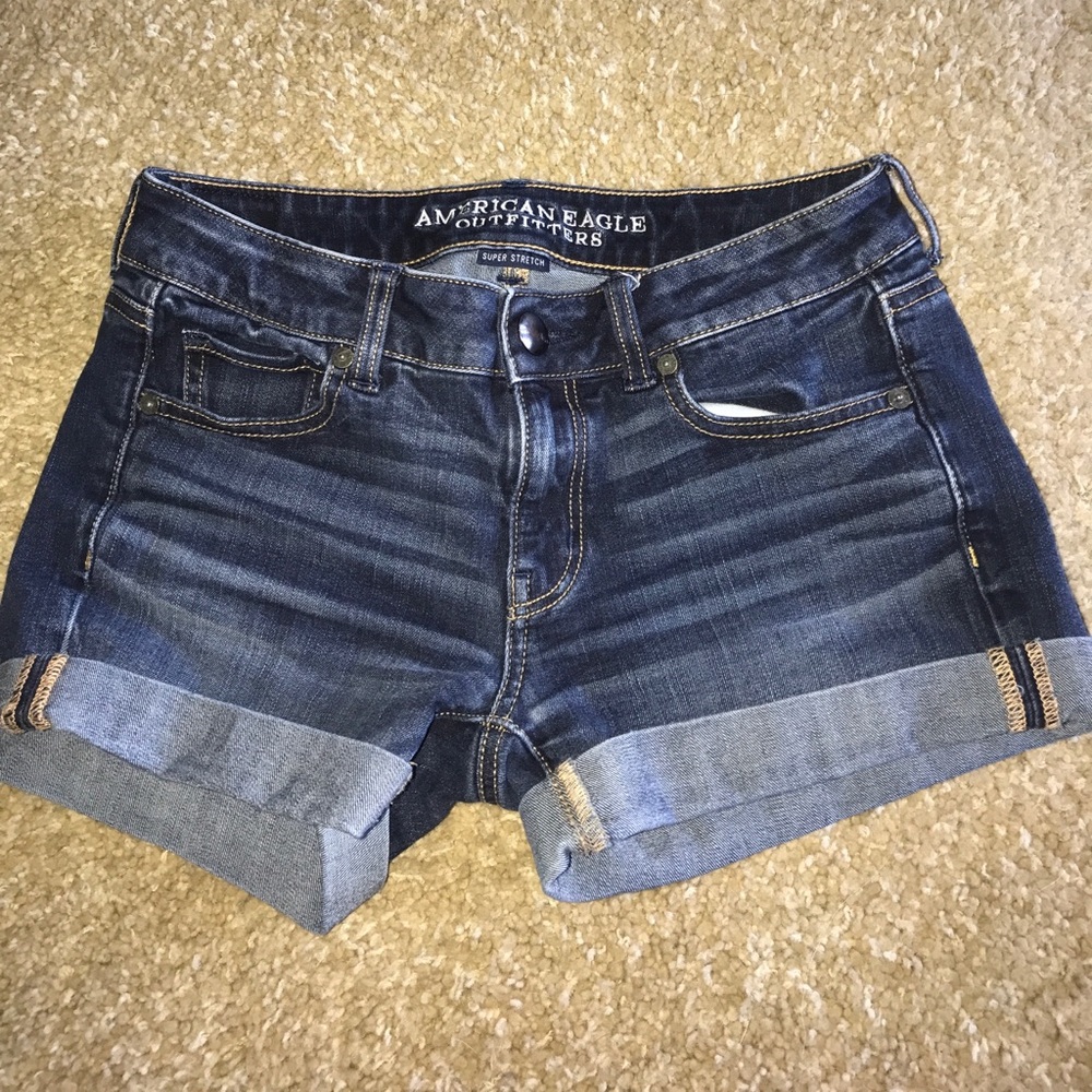 American Eagle Midi Denim Shorts