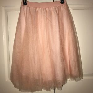 Blush Pink Tulle Skirt