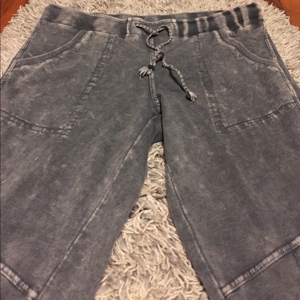 Acid wash sweatpants