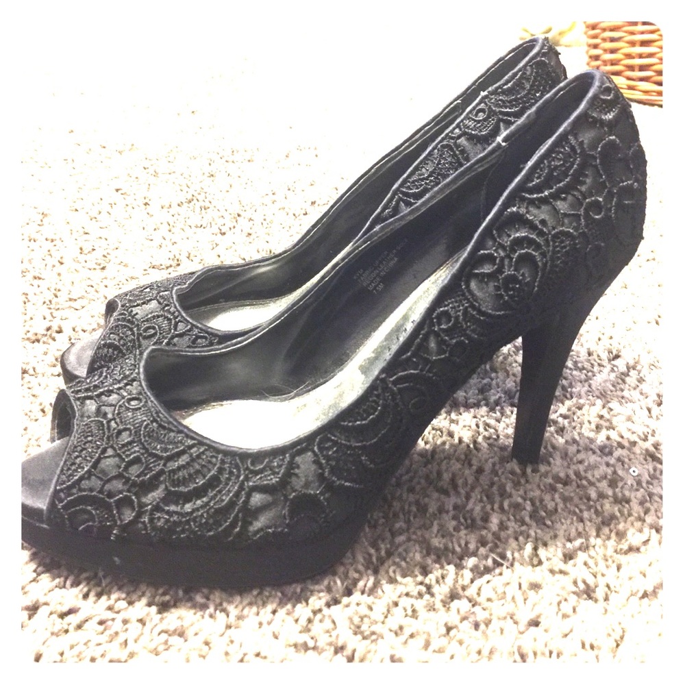 Lace heels