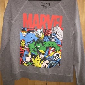 Marvel Gray Long Sleeved