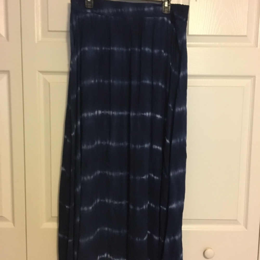 Blue maxi skirt