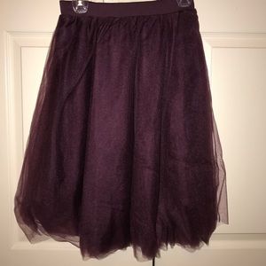 Maroon/Wine Tulle Skirt