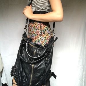 UO Deena & Ozzy Black Faux Leather Crossbody Bag