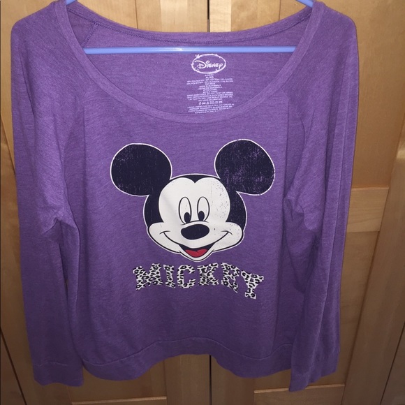 Purple Disney Leopard print Long Sleeve - Picture 1 of 1