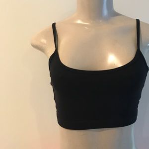 Black top bra. Black.