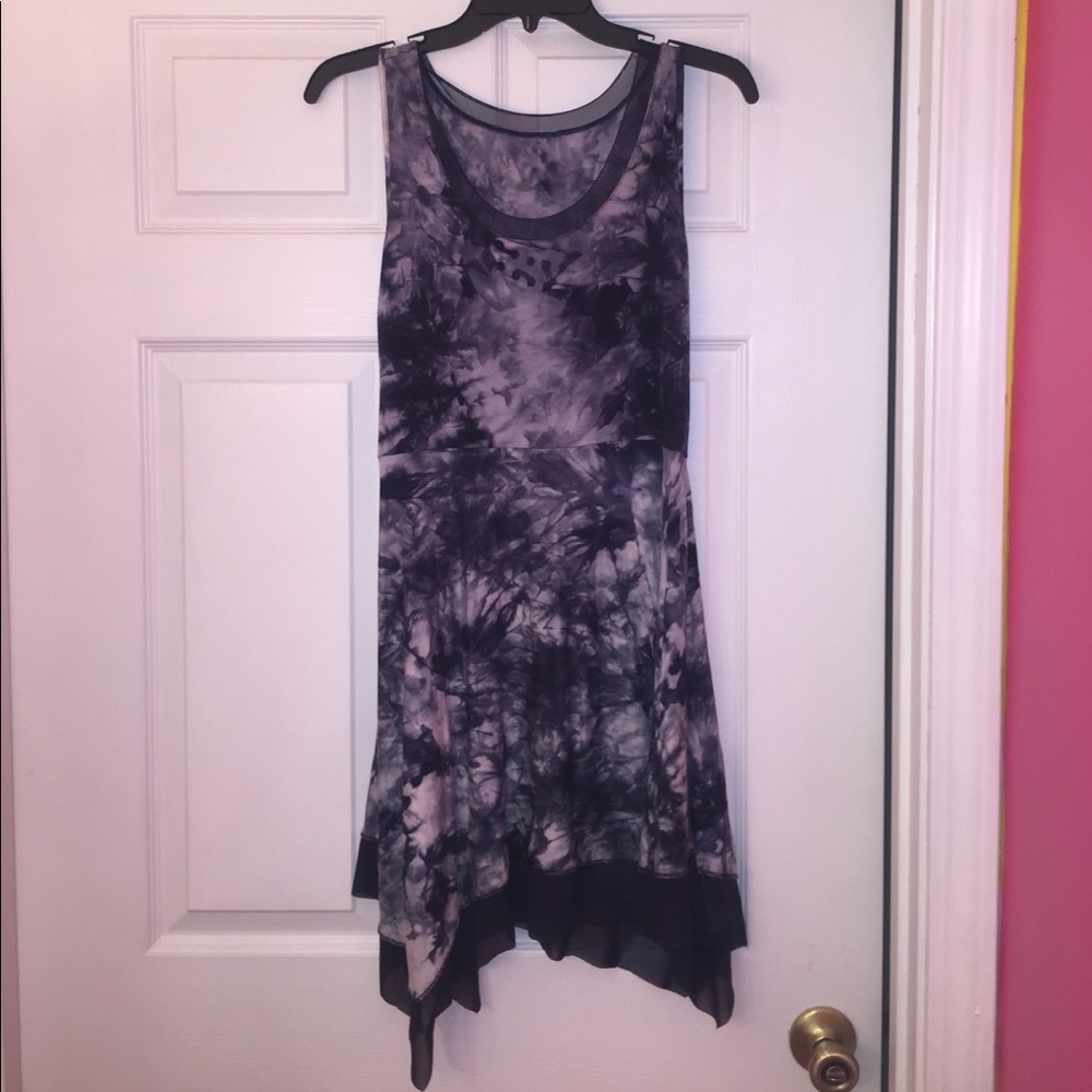 Cute, summery, blue tie-dye dress