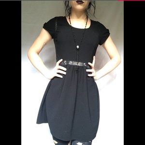 Black Lace Goth Dress Size Medium 6