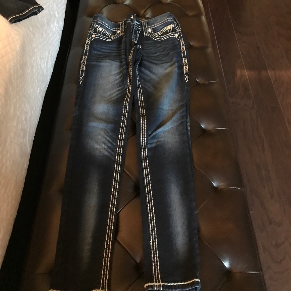 Rock Revival Dark ankle skinny denim jeans size24