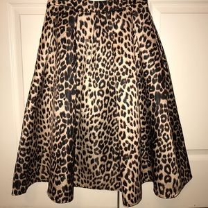 Cheetah Print Midi Skirt