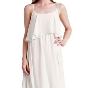 Paper Crown Britton Dress in Cream Crepe