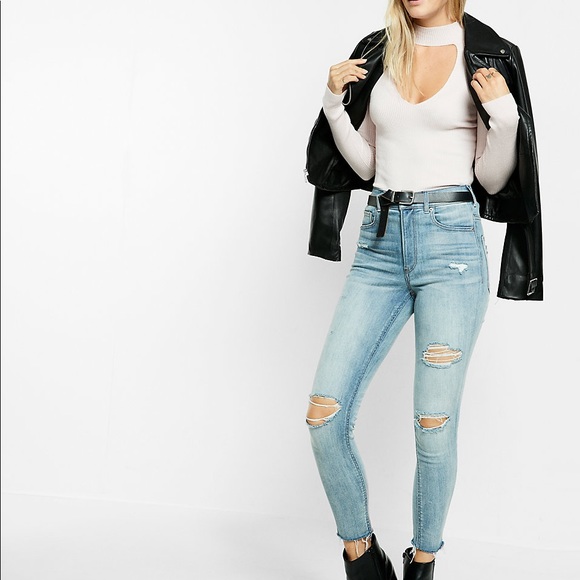 Sexy Long Sleeve Ribbed Cut-Out Choker Sweater - Picture 3 of 3