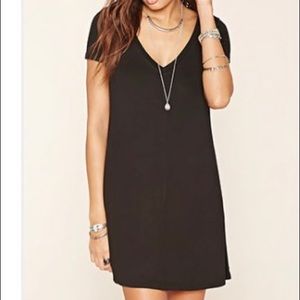 V neck t-shirt dress